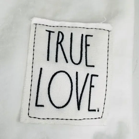Rae Dunn True Love Throw Blanket, White, 50 x 60 - Picture 2 of 7
